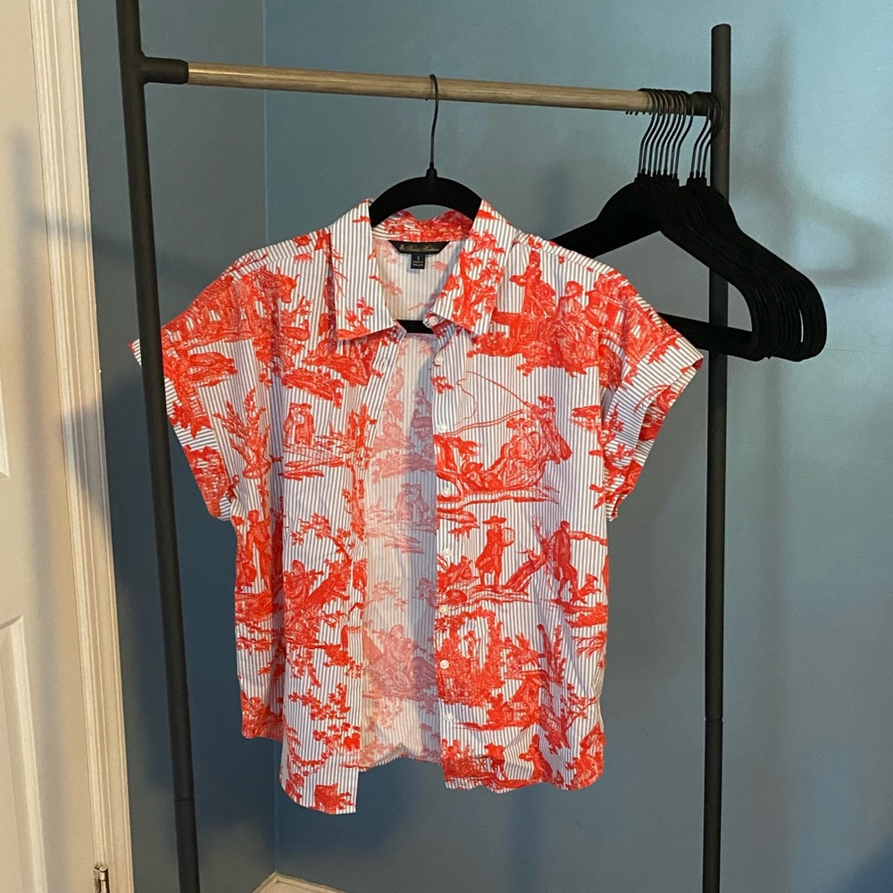 brooks brothers short sleeve button down